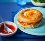 Air-fryer ham, cheese & egg bagel One air-fryer ham, cheese & egg bagel