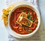 Low-carb vegetarian recipes Bean & halloumi stew served in a bowl