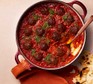 Meatballs in tomato, cardamom & lime sauce Meatballs in tomato, cardamom & lime sauce served in a large casserole dish