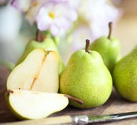 The health benefits of pears Pears on a table