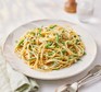 A serving of lemon & green bean pasta