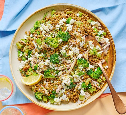 Gluten-free dinner recipes Lemony chicken lentils