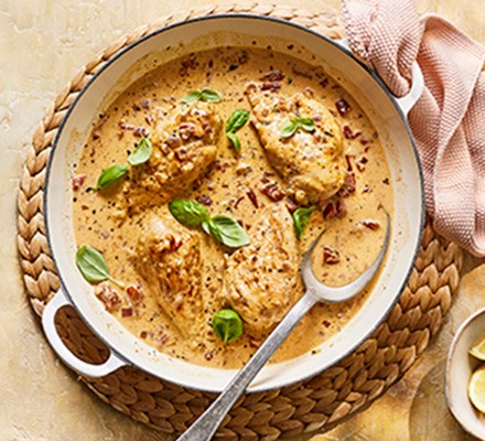 Chicken in creamy mushroom sauce
