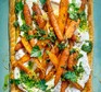 Roasted carrot & whipped feta tart