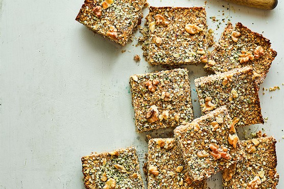 A collection of vegan date & walnut flapjacks