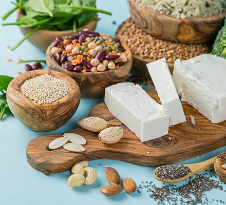 Protein vegetarian foods