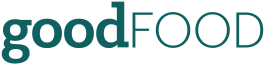Good Food logo Good Food brand logo in teal