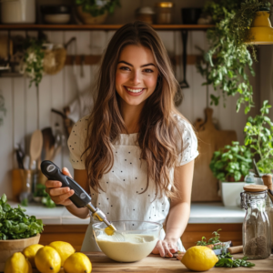 sma3ine_A_cheerful_young_woman_chef_smiling_brightly_standing_i_d6a39c85-b369-4a7a-8f4e-3251f79371c1